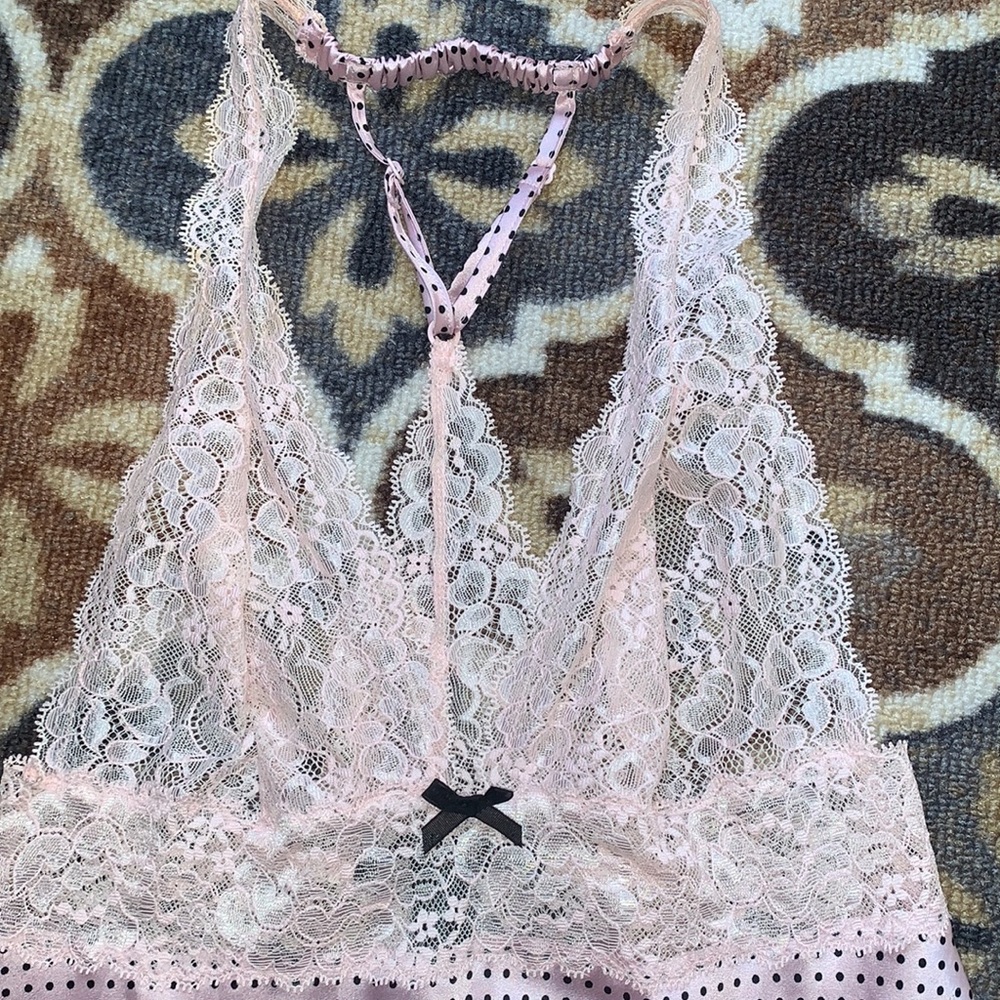 Victoria’s Secret Lace Polka Dot Babydoll - Picture 4 of 16